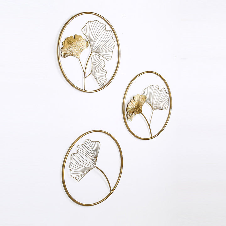 Decorative Metal Ginkgo Leaf Wall Art