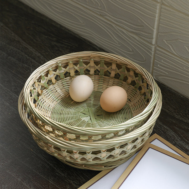 Handcrafted Natural Fiber Serving