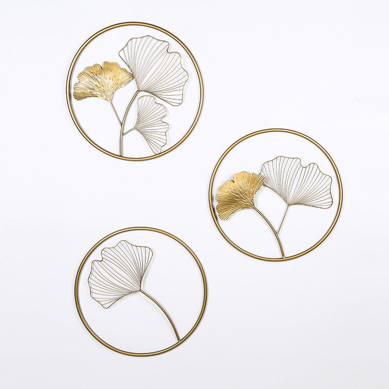 Decorative Metal Ginkgo Leaf Wall Art