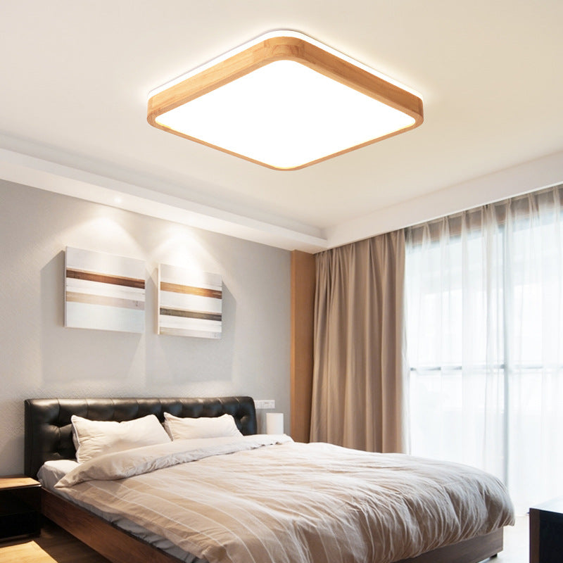 Modern wooden ceiling light