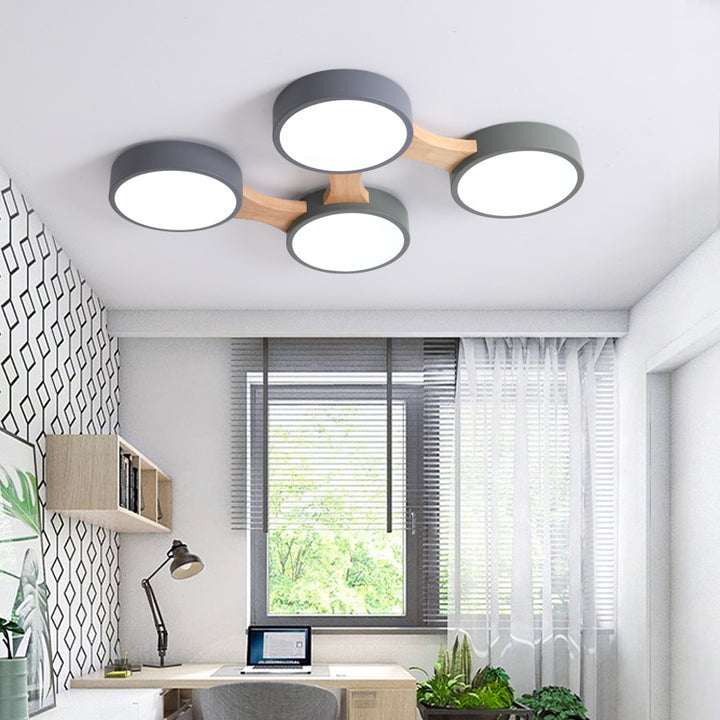 Modern multi-arm ceiling light