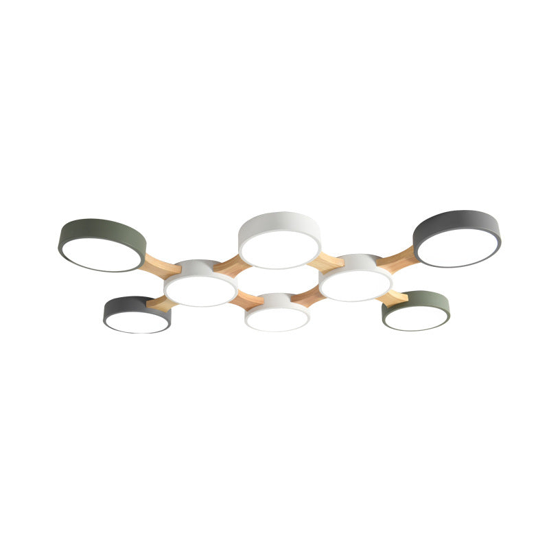 Modern multi-arm ceiling light
