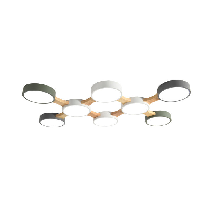 Modern multi-arm ceiling light