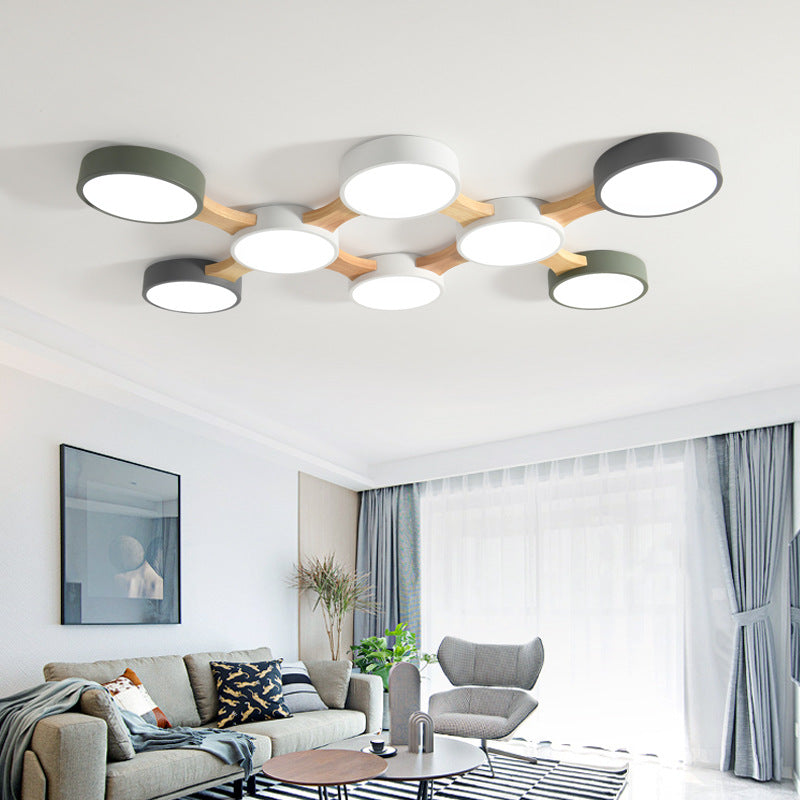 Modern multi-arm ceiling light