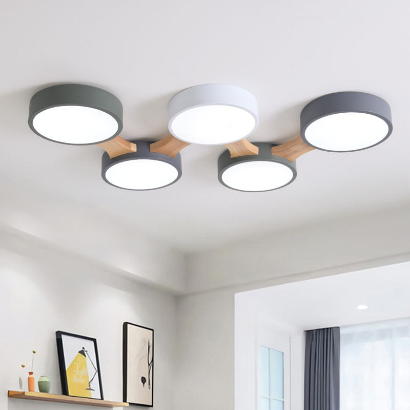 Modern multi-arm ceiling light