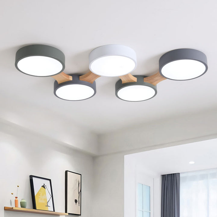 Modern multi-arm ceiling light