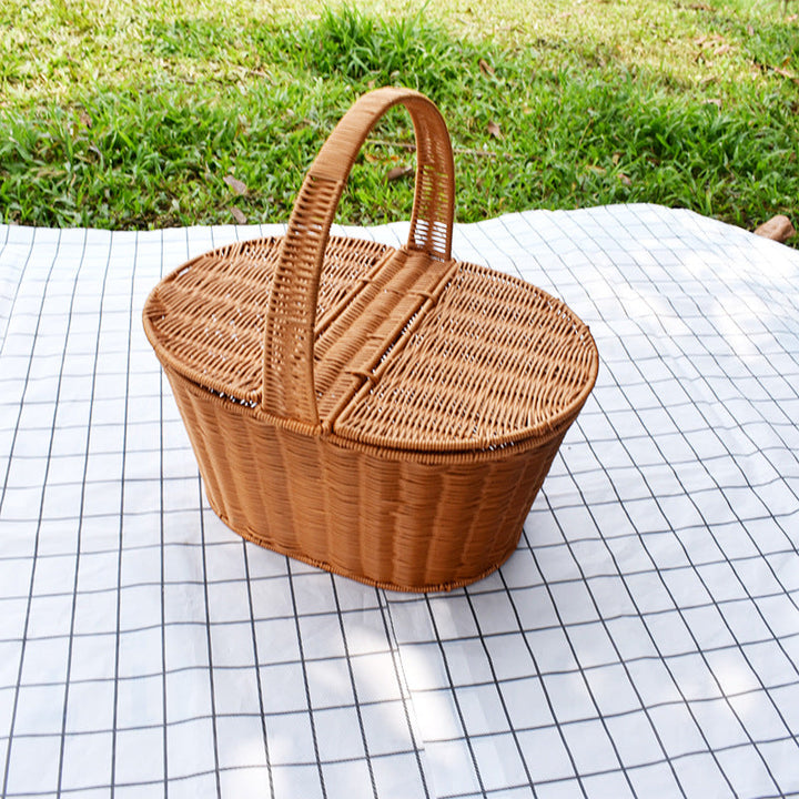 Handwoven Decorative Picnic Basket