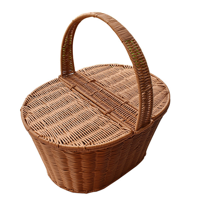 Handwoven Decorative Picnic Basket