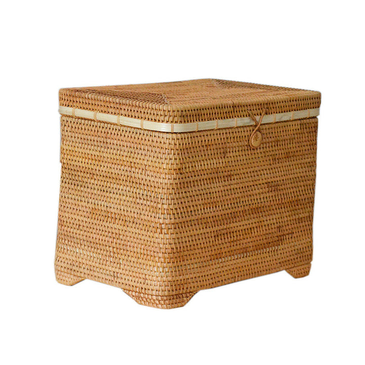 Stylish storage basket made of rattan
