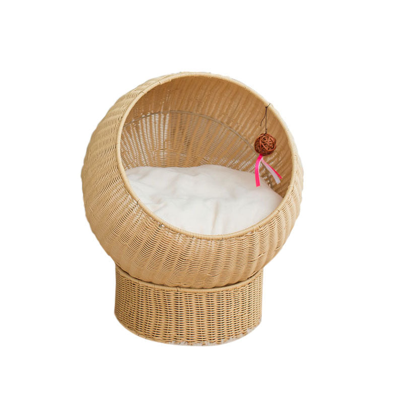 Modern cat bed made of natural handwoven