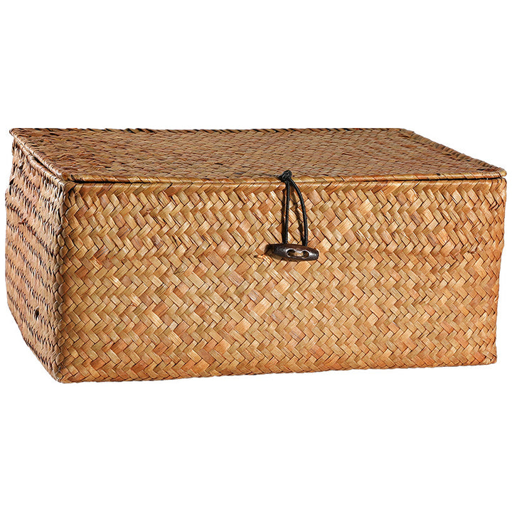 Handcrafted Rectangular Woven Storage Container