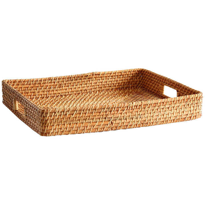 Handcrafted Rectangular Woven Serving Tray