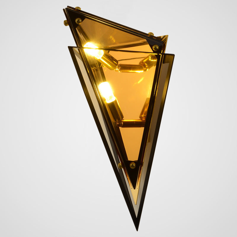 Diamond-shaped wall lamp