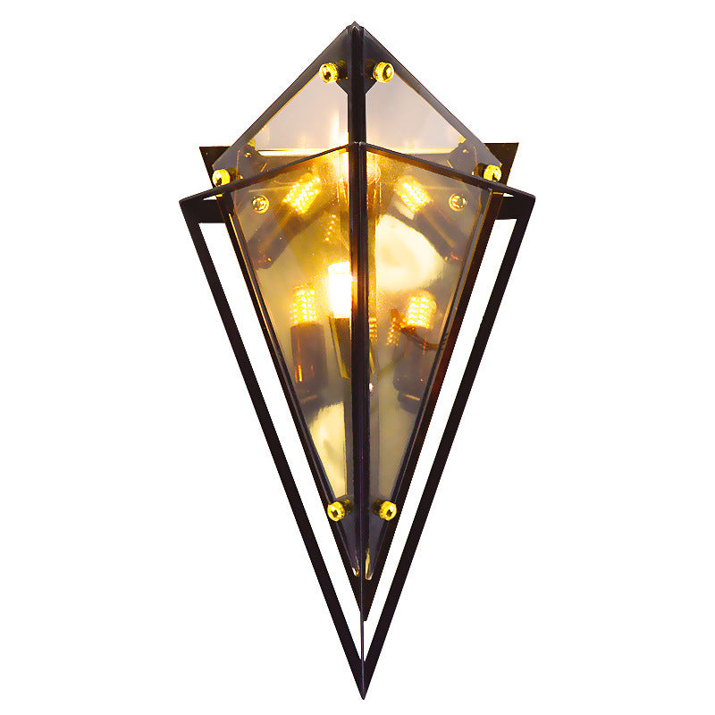 Diamond-shaped wall lamp