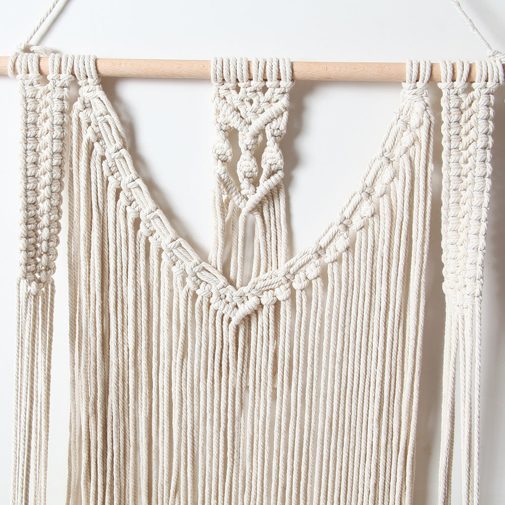 Wall-Mounted Macramé Shelf