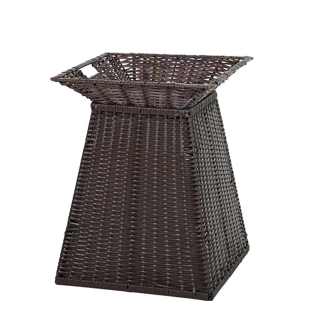 Geometric Woven Storage Bin