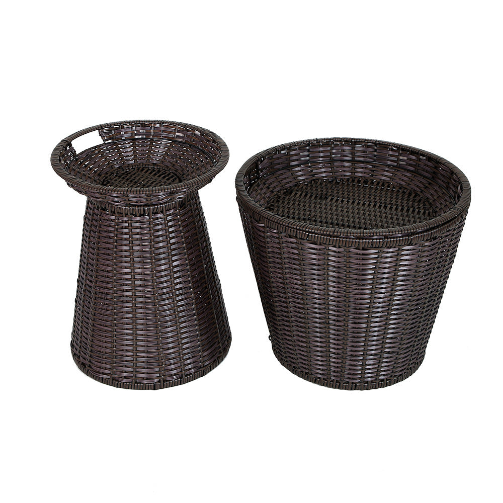 Geometric Woven Storage Bin