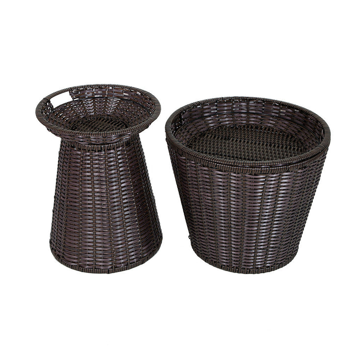 Geometric Woven Storage Bin