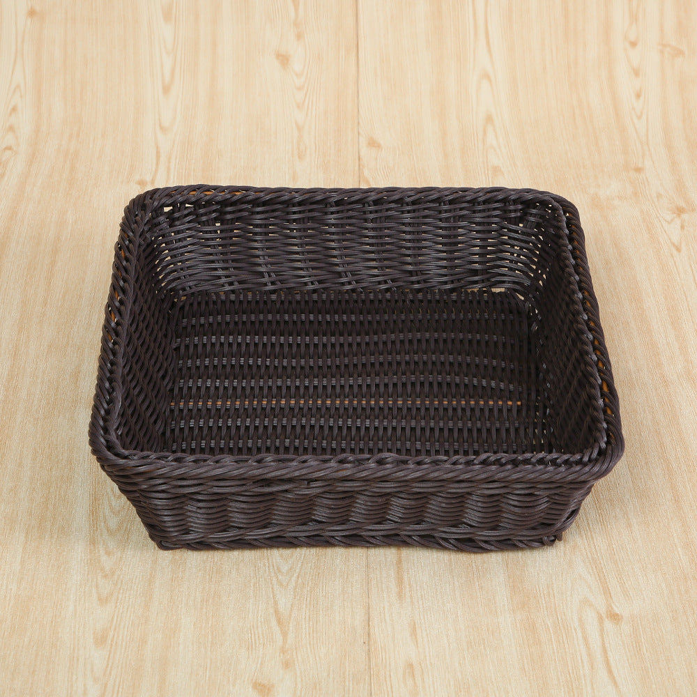 Versatile Rectangular Woven Storage Basket