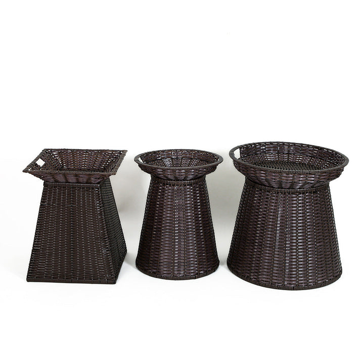 Geometric Woven Storage Bin