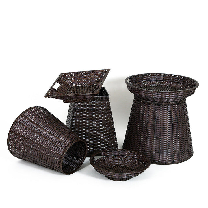 Geometric Woven Storage Bin