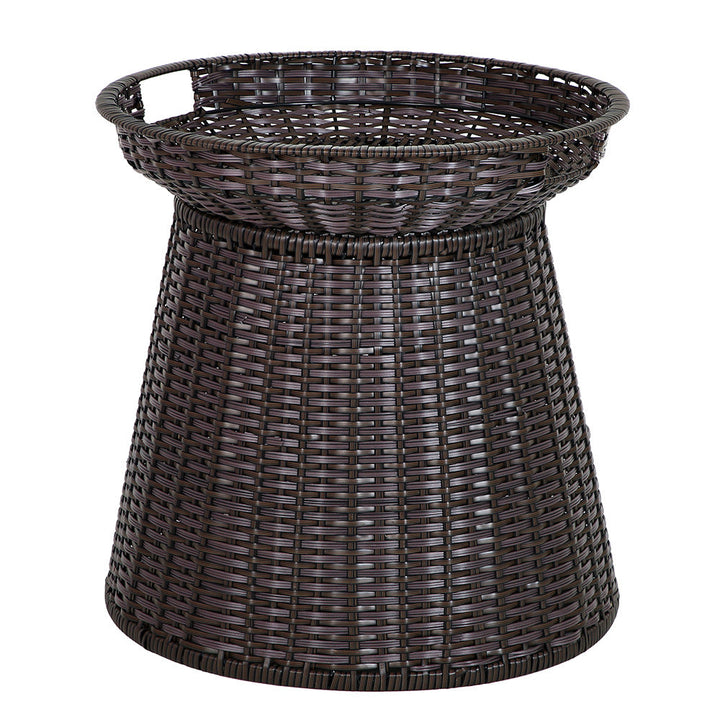 Geometric Woven Storage Bin