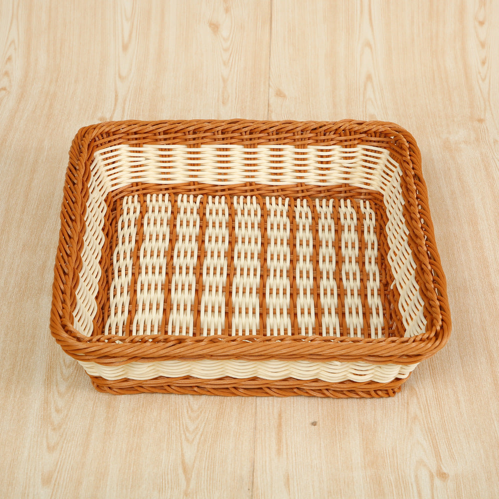 Versatile Rectangular Woven Storage Basket