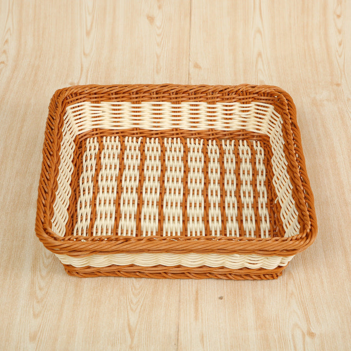 Versatile Rectangular Woven Storage Basket