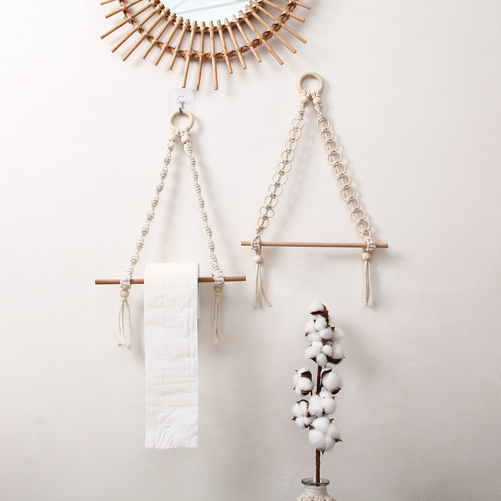 Decorative Macrame Toilet Paper Holder