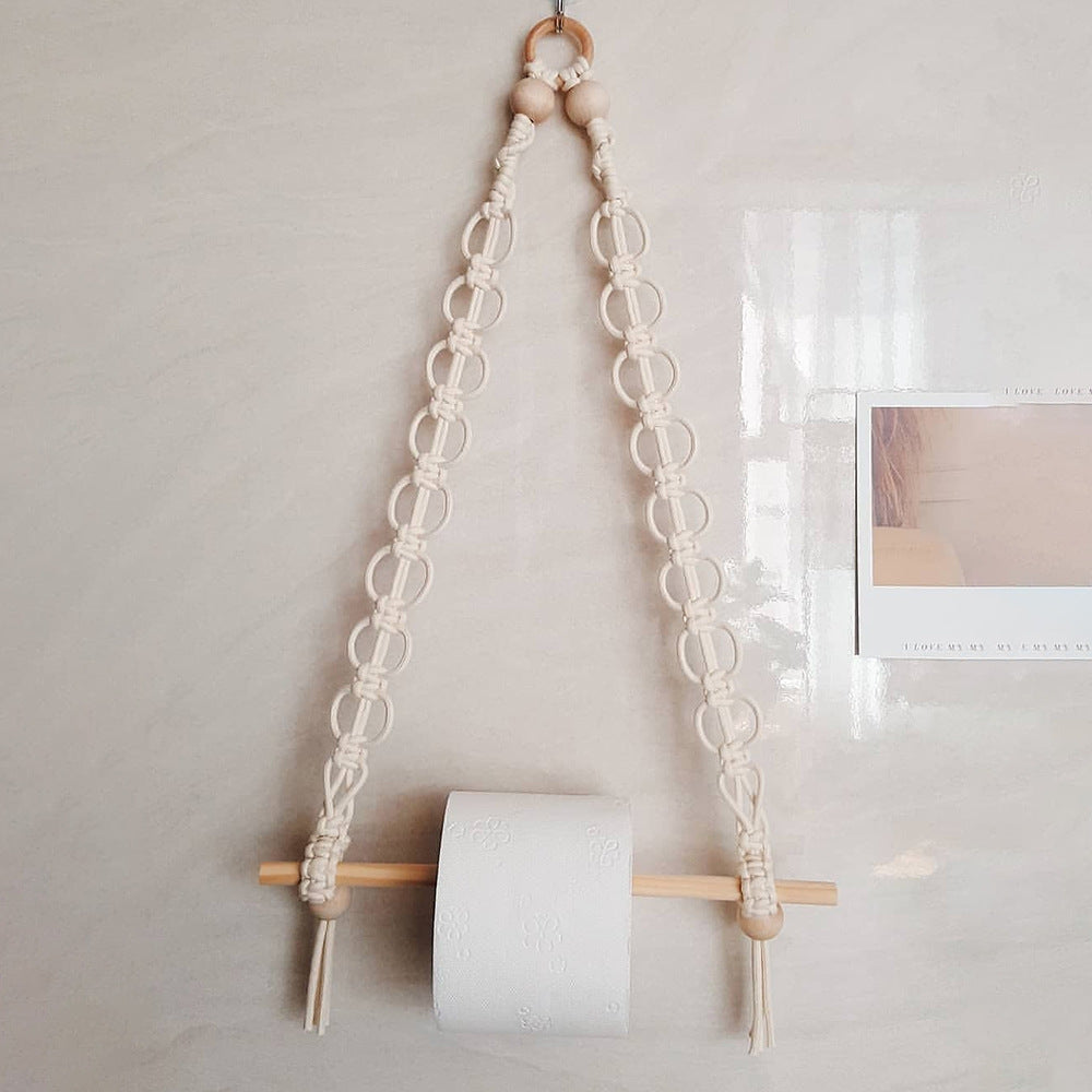 Decorative Macrame Toilet Paper Holder