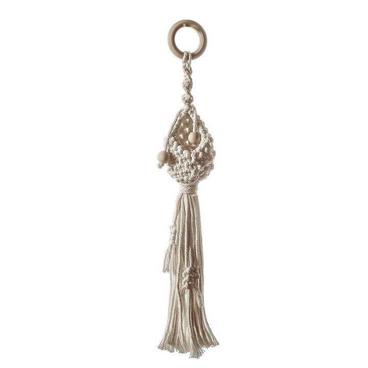 Macrame Plant Hanger with Decorative Tassels