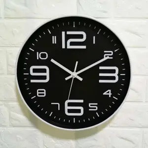 Wall clock with large dial and modern design