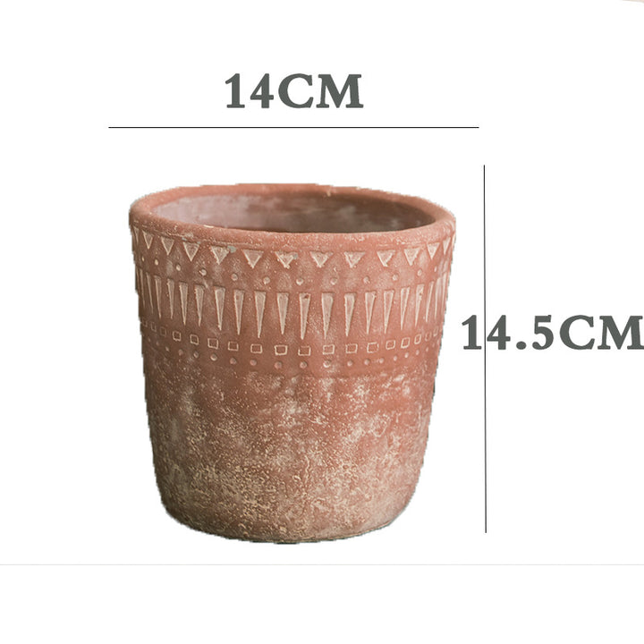 Rustic plant pot
