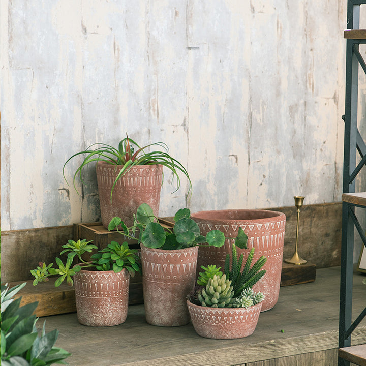 Rustic plant pot