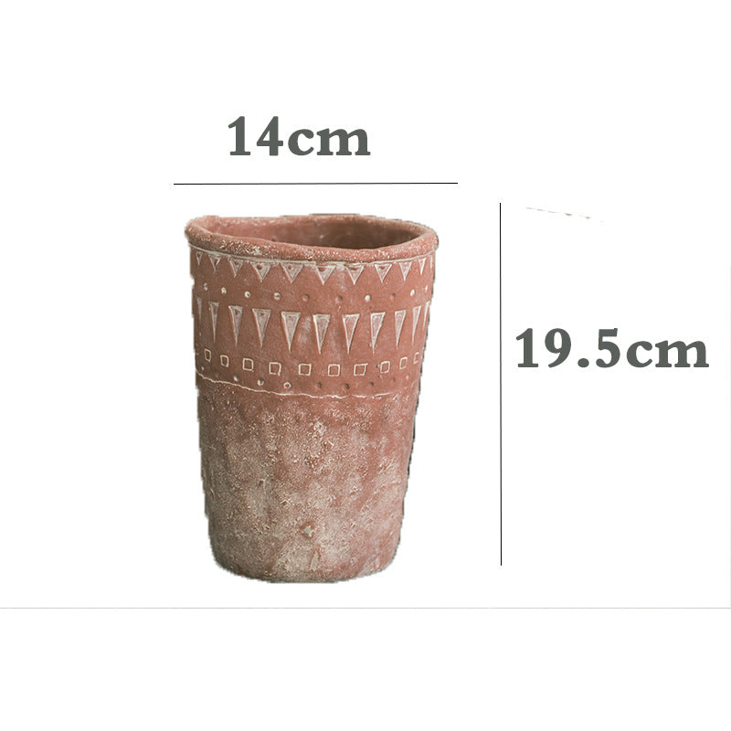 Rustic plant pot