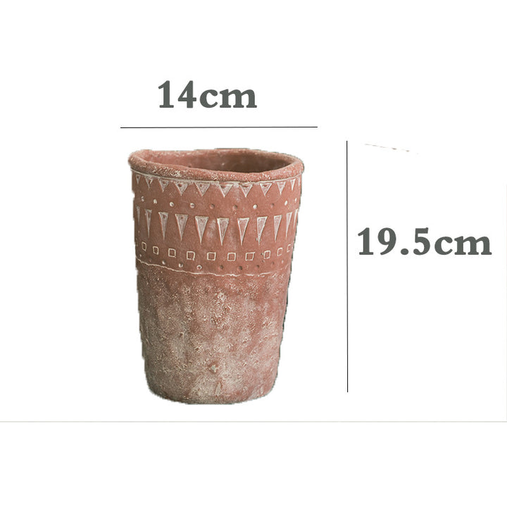 Rustic plant pot