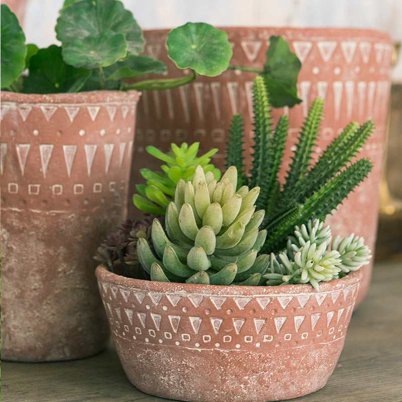 Rustic plant pot