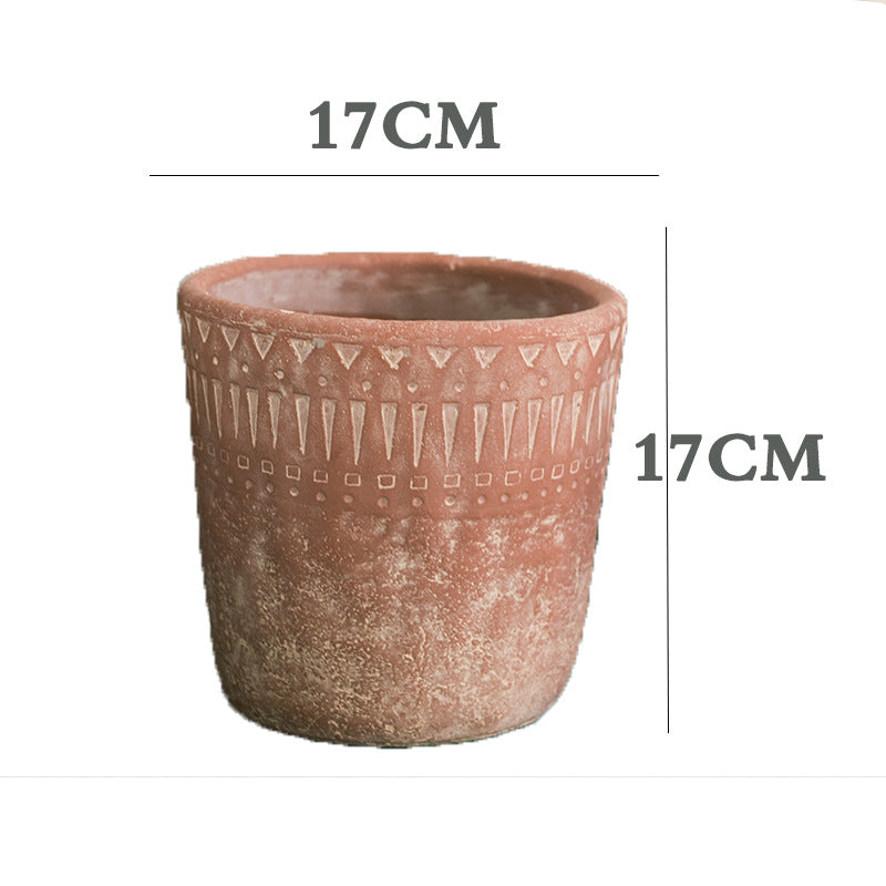 Rustic plant pot