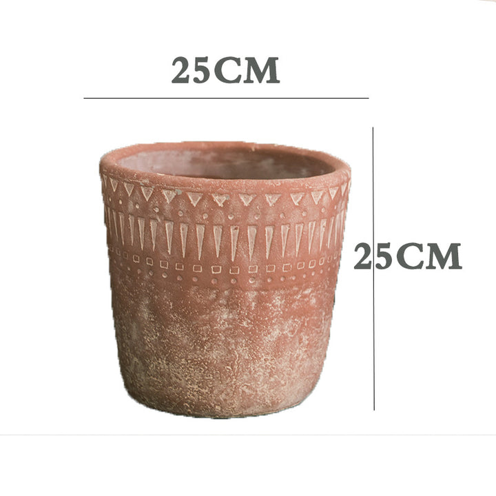 Rustic plant pot