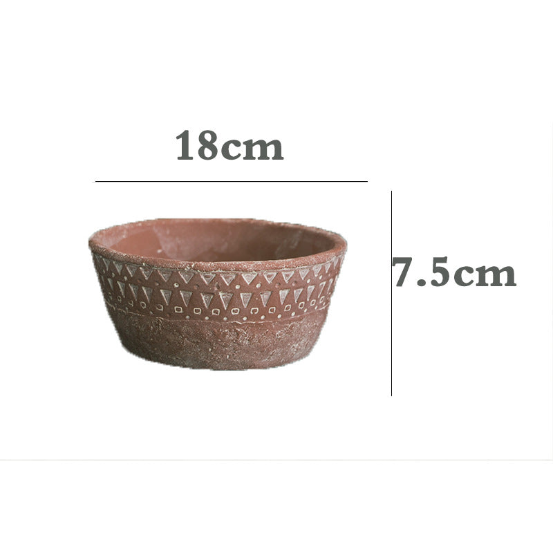 Rustic plant pot