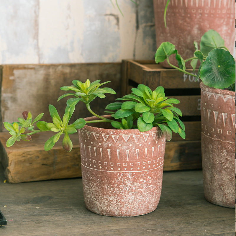 Rustic plant pot