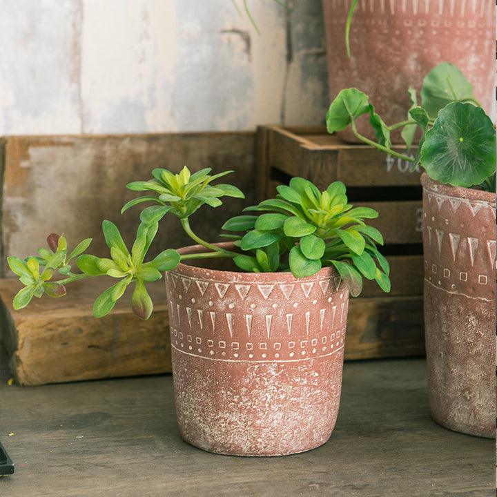 Rustic plant pot