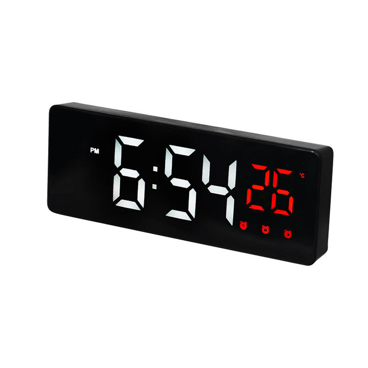digital alarm clock with mirror