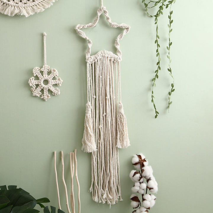 Decorative Macrame Star Wall Hanging