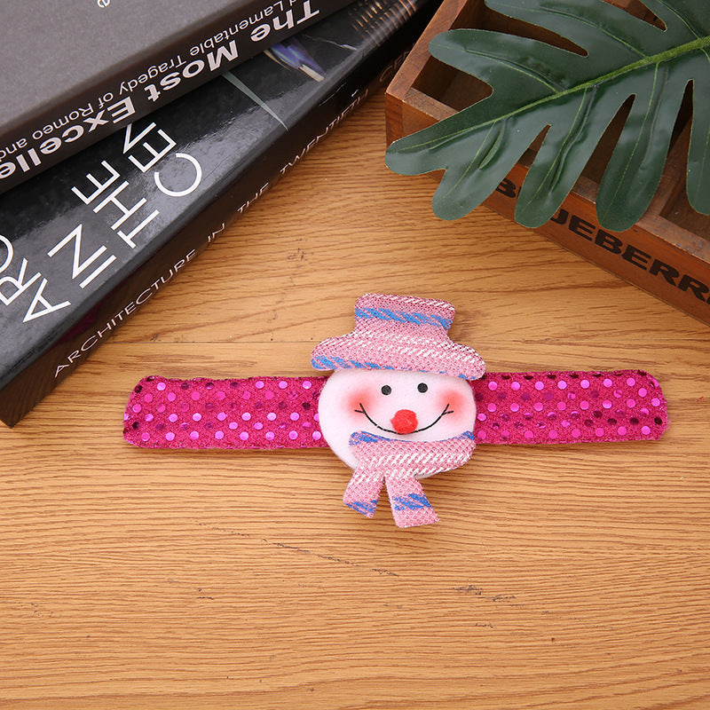 Creative Christmas wristband with snowman design