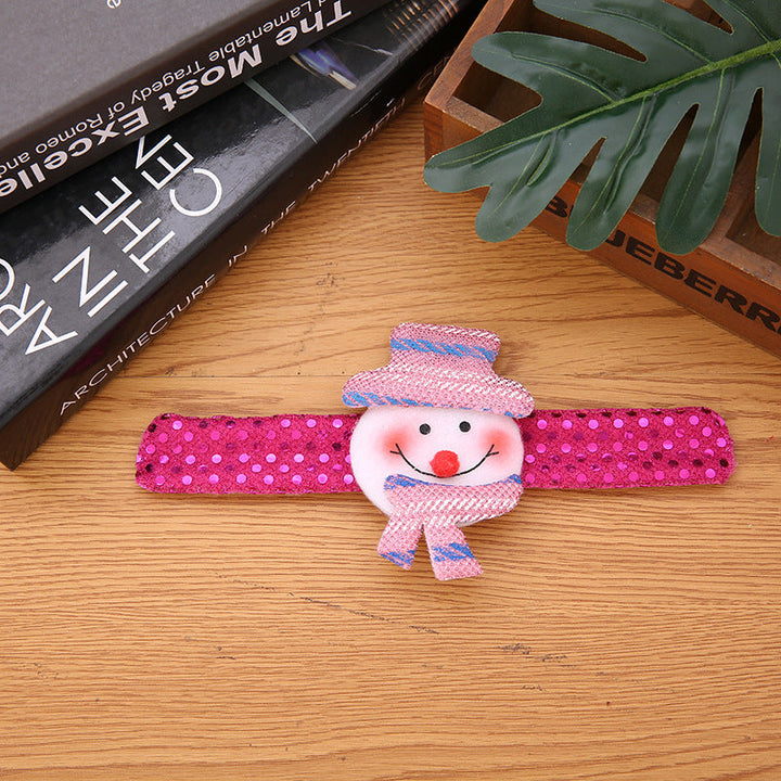 Creative Christmas wristband with snowman design
