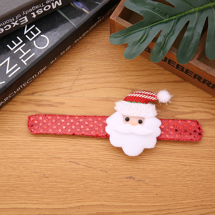 Creative Christmas wristband with snowman design