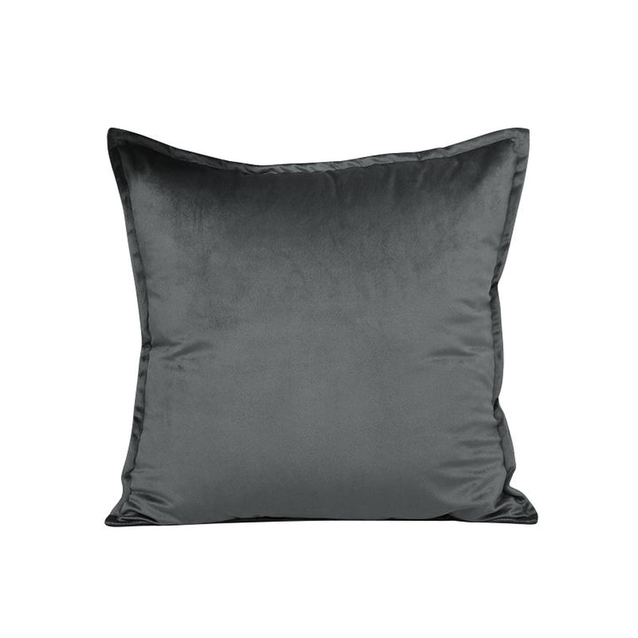 Plush Velvet Square Throw Pillow Set with Hidden Zipper and Down-Alternative Insert