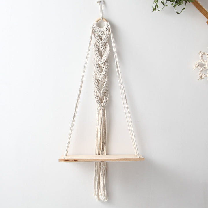Macrame Decorative Hanging Shelf