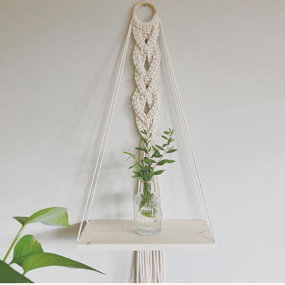 Macrame Decorative Hanging Shelf